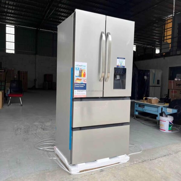 628L French Door Smart Side-by-side Refrigerators 4 Door Fridge Refrigerator and Freezers Home Commercial with Water Dispenser